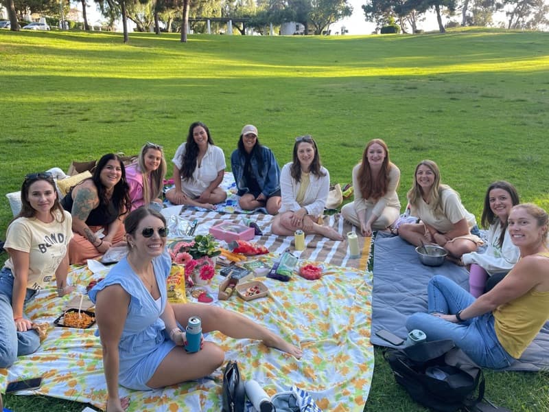 Women having a picnic